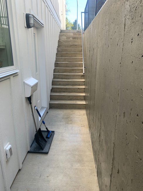 Transforming Slippery Stairwells: Our Recent Pressure Washing Project